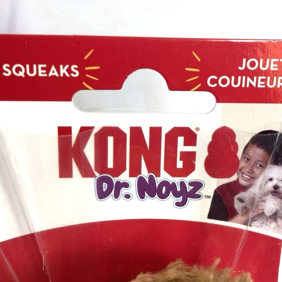 KONG Dr Noyz XS Bear And Small Duck Toy for Small Dogs and Puppies Squeaky Plush - Picture 8 of 16